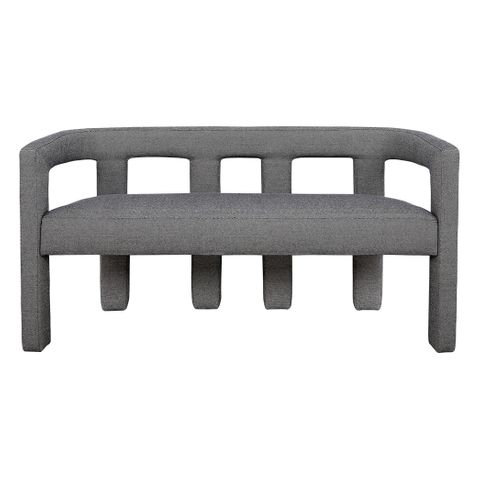 Lorenzo 2 Seater Sofa Bench - Granite