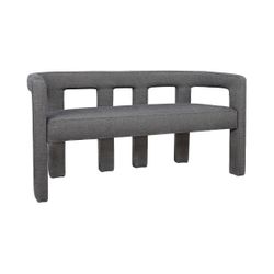 Lorenzo 2 Seater Sofa Bench - Granite