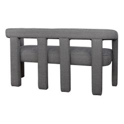 Lorenzo 2 Seater Sofa Bench - Granite