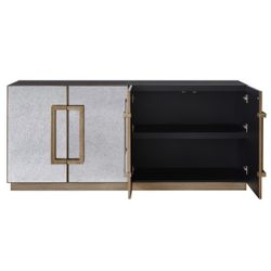 Mira Mirrored Buffet - Antique Gold