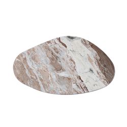 Solstice River Brown Marble Coffee Table - Small Walnut