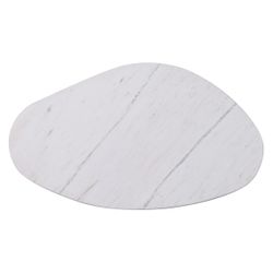 Solstice White Marble Coffee Table - Small Antique Gold