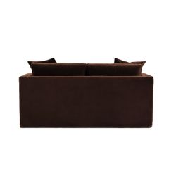 Birkshire 2 Seater Slip Cover Sofa - Dark Chocolate Velvet