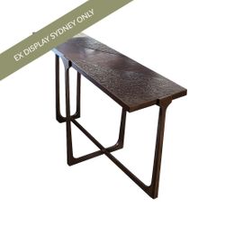 Harrington Console Table - Oiled Brass - OUTLET NSW
