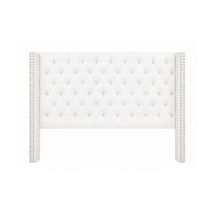 Salamanca Queen Bedhead - White Velvet - OUTLET NSW