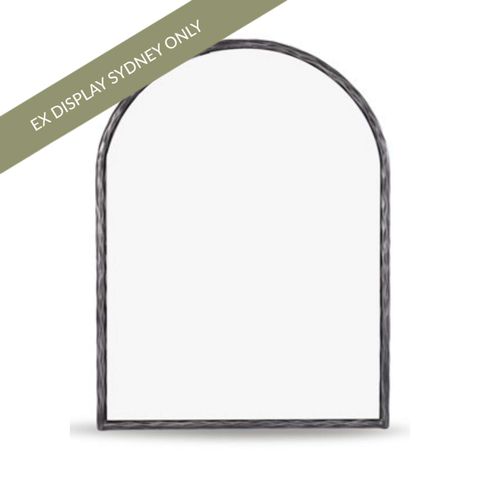Heston Arch Wall Mirror - Pewter - OUTLET NSW