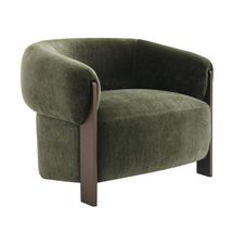 Napa Arm Chair - Brass/Moss Velvet