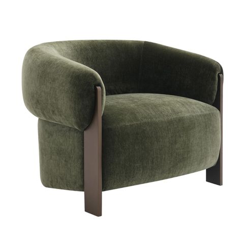 Napa Arm Chair - Brass/Moss Velvet
