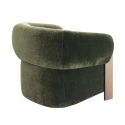 Napa Arm Chair - Brass/Moss Velvet