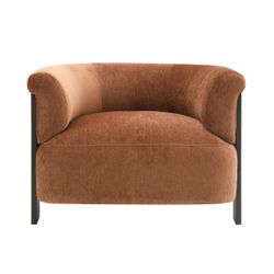 Arcadia Arm Chair - Rust Chenille