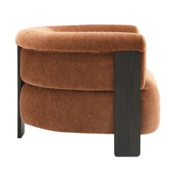 Arcadia Arm Chair - Rust Chenille