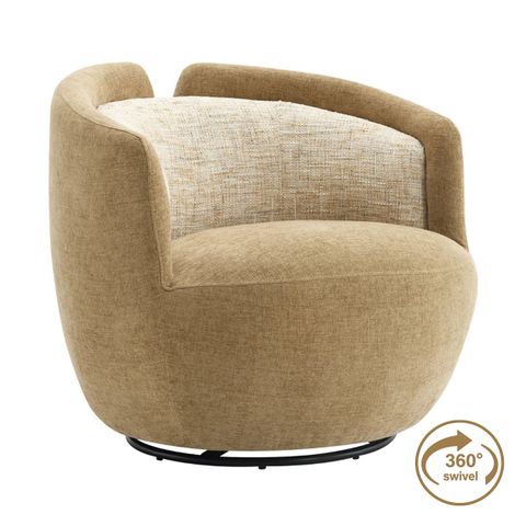 Pasadena Swivel Chair - Camel