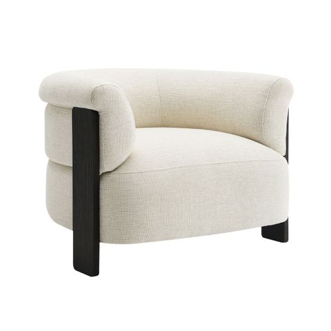Arcadia Arm Chair - Ivory Chenille
