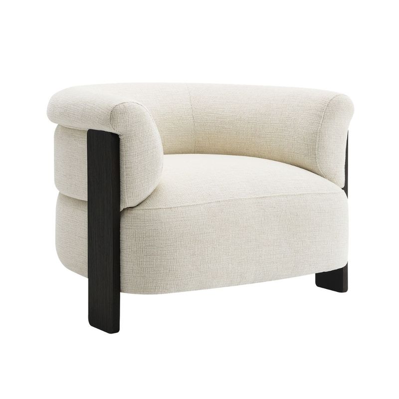 Arcadia Arm Chair - Ivory Chenille