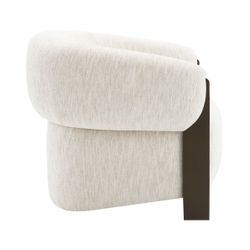 Napa Arm Chair - Brass/Ivory Chenille