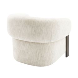 Napa Arm Chair - Brass/Ivory Chenille