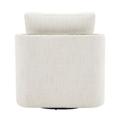 Compton Swivel Arm Chair - Brass/Ivory
