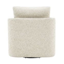 Compton Swivel Arm Chair - Brass/Off White
