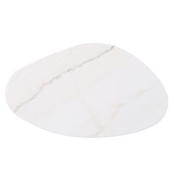 Solstice Ivory Cloud Marble Coffee Tables Set of 2 - Oak