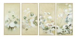 Trailing Garden Set of Four Canvas Paintings