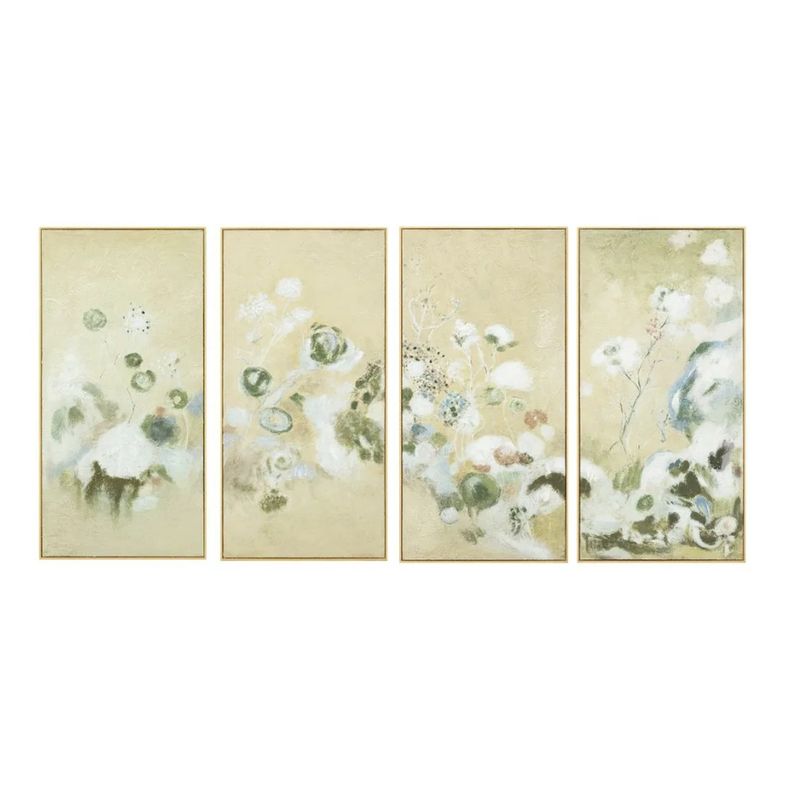 Trailing Garden Set of Four Canvas Paintings