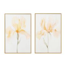 Soft Iris Set of Two Canvas Paintings
