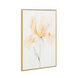 Soft Iris Set of Two Canvas Paintings