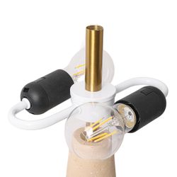 Rochelle Travertine Table Lamp ** Offline pending spare parts to arrive