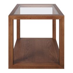 Sadie Oak Square Side Table - Large Walnut
