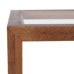Sadie Oak Square Side Table - Large Walnut