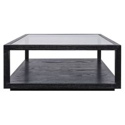 Sadie Oak Square Coffee Table - Black