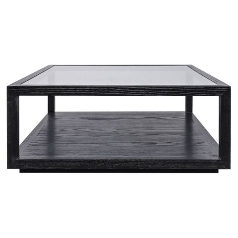 Sadie Oak Square Coffee Table - Black