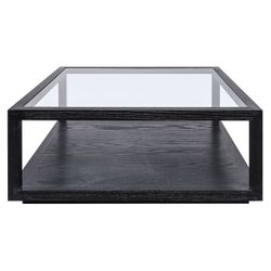 Sadie Oak Square Coffee Table - Black