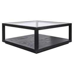 Sadie Oak Square Coffee Table - Black