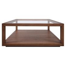 Sadie Oak Square Coffee Table - Walnut