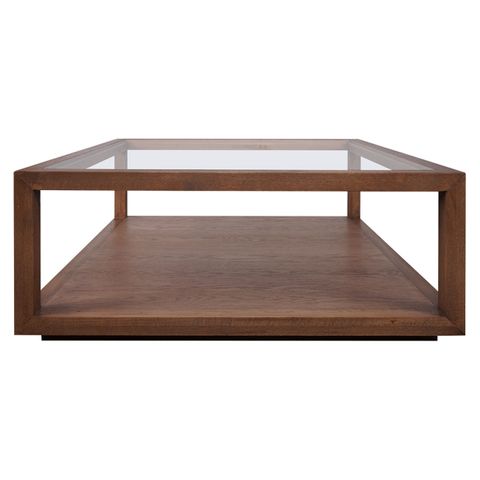 Sadie Oak Square Coffee Table - Walnut