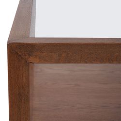 Sadie Oak Square Coffee Table - Walnut