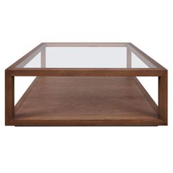 Sadie Oak Square Coffee Table - Walnut