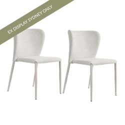 Foley Dining Chair Set of 2 - Natural - OUTLET NSW