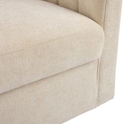 Cadman Swivel Arm Chair - Fawn Chenille - OUTLET NSW