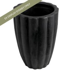 Verona Terracotta Planter - Large Black - OUTLET NSW