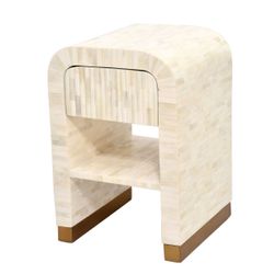 Makayla Bedside Table - Ivory