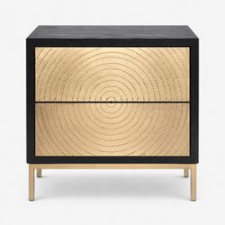 Polos Bedside Table - Black