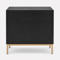 Polos Bedside Table - Black