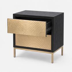 Polos Bedside Table - Black