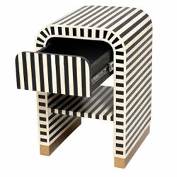 Makayla Bedside Table - Black