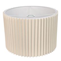 Nina Pleated Drum Shade - Medium Off White