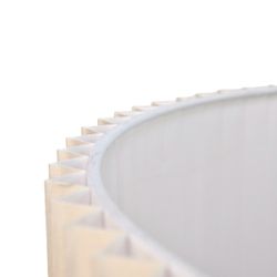 Nina Pleated Drum Shade - Medium Off White