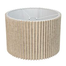 Nina Pleated Drum Shade - Medium Natural