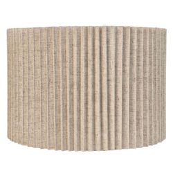 Nina Pleated Drum Shade - Medium Natural